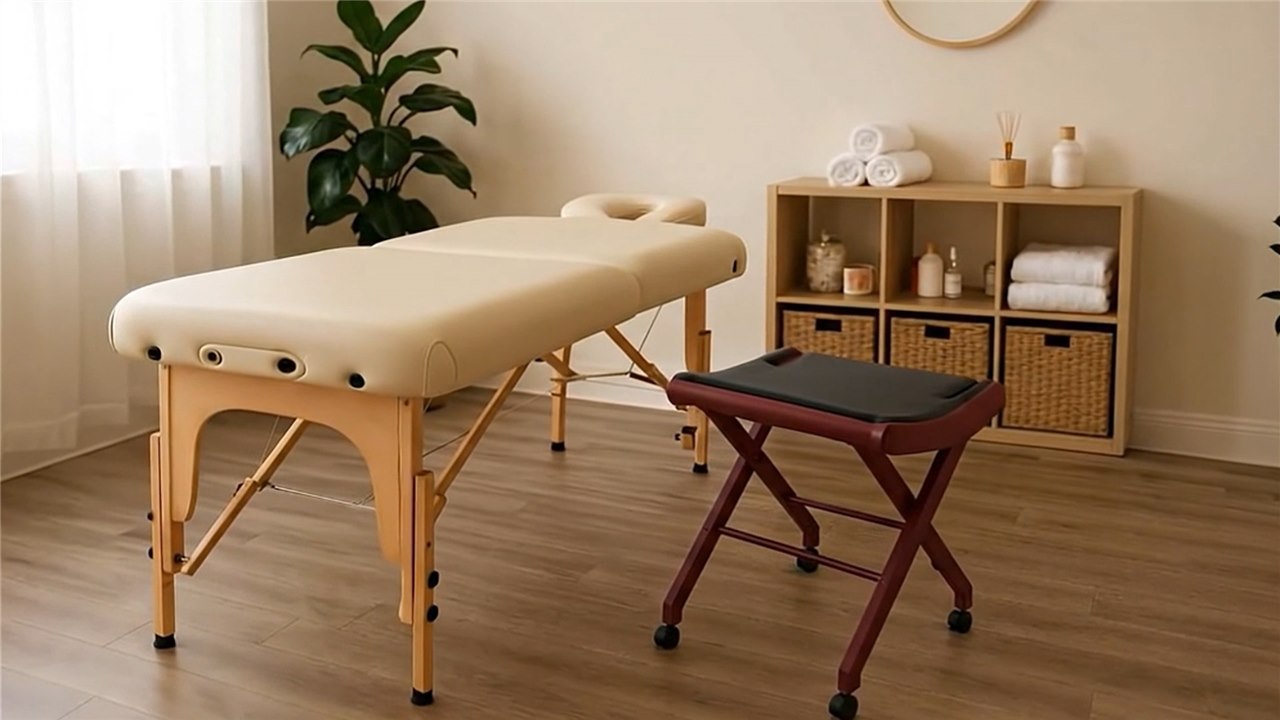 Collapsible Stool folded flat